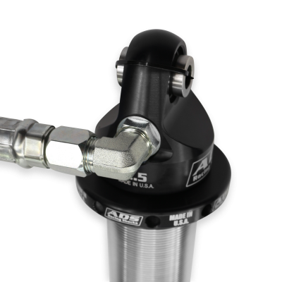 Race 2.5 inch Reservoir Coilover 90 Degree Extended Rod End 2.5 inch x 8 inch Stroke ADS Shocks