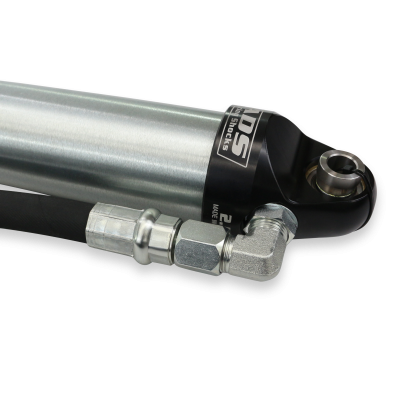 Race 2.5 inch Short Smooth Body Remote Reservoir Shock 90 Degree 2.5 inch x 8.25 inch Stroke 13.49 Inch Collapsed 21.67 Inch Extended ADS Shocks