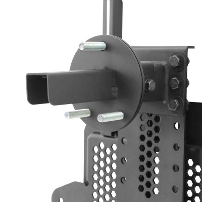 Rockline Body Mount Spare Tire Carrier Textured Black 2018-2026 Jeep Wrangler Go Rhino