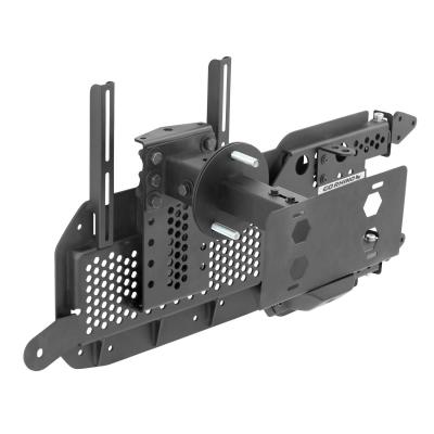 Rockline Body Mount Spare Tire Carrier Textured Black 2018-2026 Jeep Wrangler Go Rhino