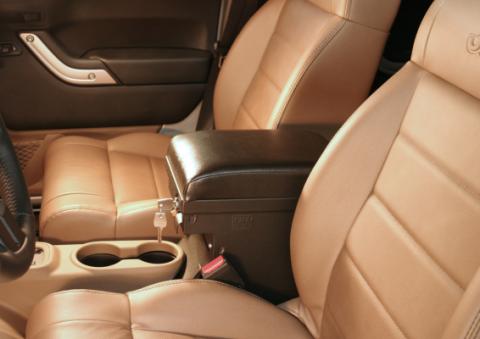 Series II Center Console - 11-18 Wrangler JK Rear Half Black Tuffy Security Products