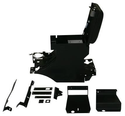 Series II Center Console - 11-18 Wrangler JK Rear Half Black Tuffy Security Products