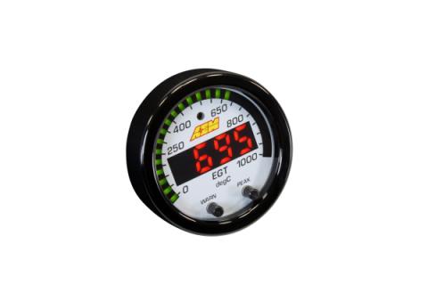 X-Series EGT Gauge Kit 0-1800F/0-1000C Black Bezel and Black Faceplate AEM Electronics