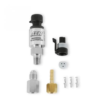 3.5 Bar Stainless MAP Sensor Kit 1/8 Inch NPT Male Thread w/ -4 and 3/16 NPT Adapters AEM Electronics
