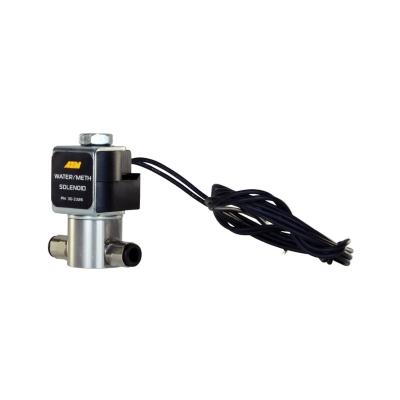 Water/Methanol Solenoid Solenoid is a 2-way, normally closed valve. AEM Electronics
