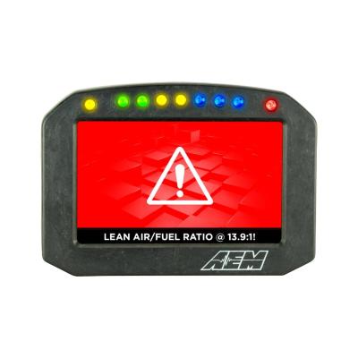 CD-5FLG Carbon Flat Panel Logging Display with Internal GPS 5-inch diagonal screen, carbon fiber enclosure, GPS antenna and wiring harness included, Does Not Include Buttons (See PN 30-3610) AEM Electronics