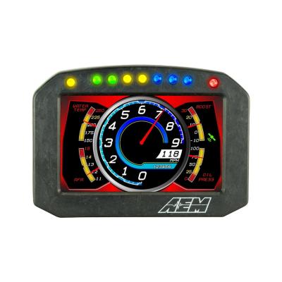 CD-5FLG Carbon Flat Panel Logging Display with Internal GPS 5-inch diagonal screen, carbon fiber enclosure, GPS antenna and wiring harness included, Does Not Include Buttons (See PN 30-3610) AEM Electronics