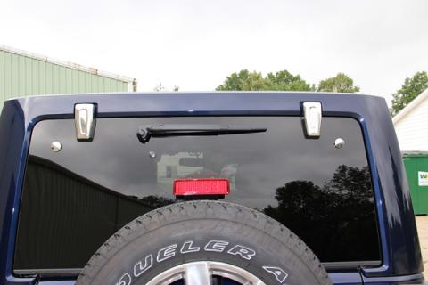 Jeep JK Liftgate Hinge Overlays Pair 07-18 Wrangler JK Polished Silver Kentrol
