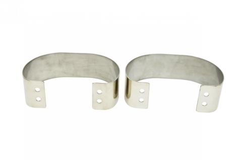 Jeep CJ/YJ Bumperettes Pair 76-95 CJ and Wrangler YJ Polished Silver Kentrol