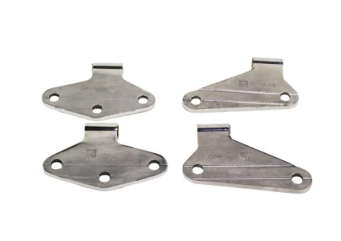 Jeep JK Body Door Hinge Set 4 Pieces 2 Door 07-18 Wrangler JK Polished Silver Kentrol