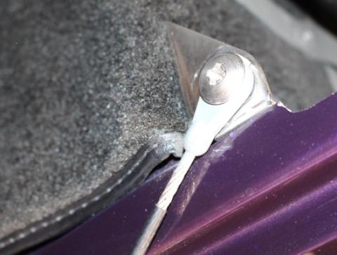 Jeep CJ Tailgate Pivot Latch Assembly Fiberglass Body 76-86 CJ Polished Silver Kentrol