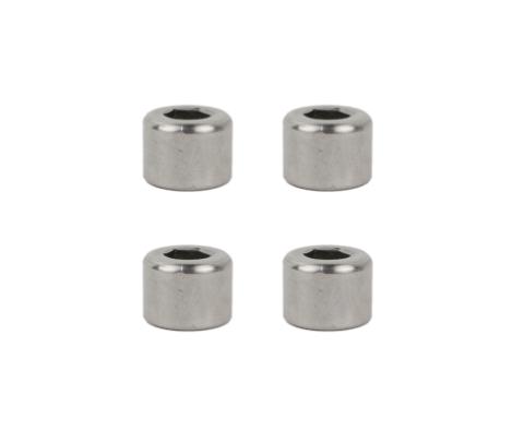 Jeep TJ OEM Anti-Theft Door Nuts 97-06 Wrangler TJ Polished Silver Kentrol