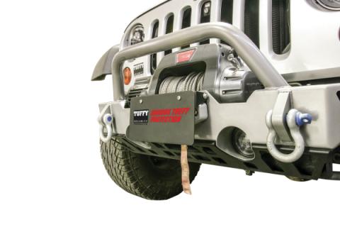 License Plate Holder For Hawse Fairlead Universal Black Tuffy Security Products