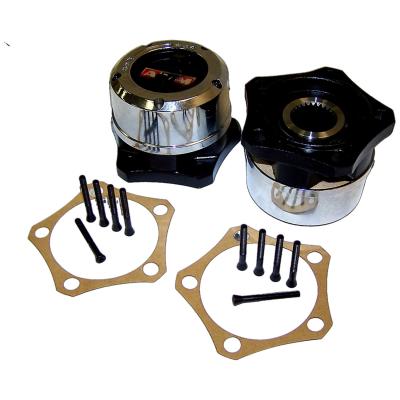 Locking Hub Set for 81-86 CJs w/ 5-Bolt Flange Mounting, w/ 27 Spline Axle Shaft Crown Automotive