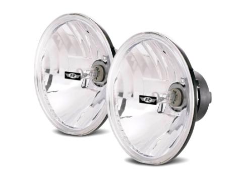Universal 5.75 Inch Round Halogen Headlight Conversion Kit Each, Clear Rampage