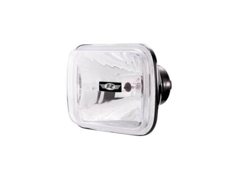 Universal 200mm Rectangular Halogen Headlight Conversion Kit Each, Clear Rampage