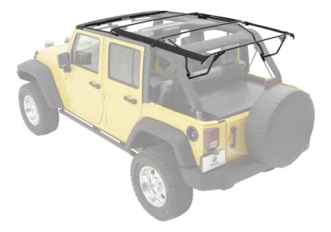 OE Style Replacement Bow &amp; Frame Hardware Kit For Jeep 2010-2018 Wrangler JK 4 Door Bestop
