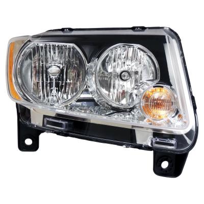 Right Halogen Headlight Assembly for 11-13 Jeep WK Grand Cherokee, Incl. Bulbs Crown Automotive
