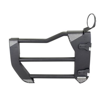 Trailline Tube Door Front Textured Black For 2007-2018 Jeep Wrangler JK Go Rhino