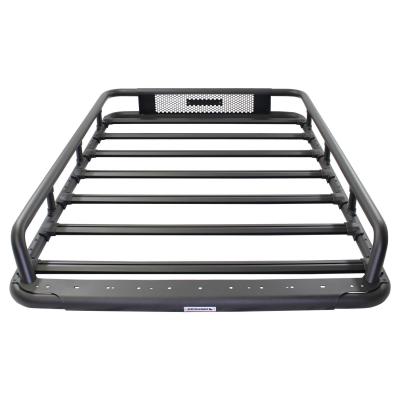SRM600 75 Inch Tubular Basket Style Roof Rack Textured Black Go Rhino