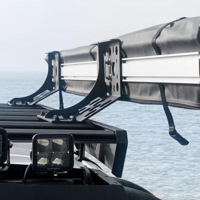 XRS/SRM Awning Bracket Kit Textured Black Go Rhino