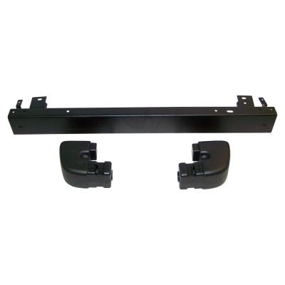 Black Rear Bumper &amp; End Cap Kit for 97-06 Jeep TJ Wrangler, USA Only Crown Automotive