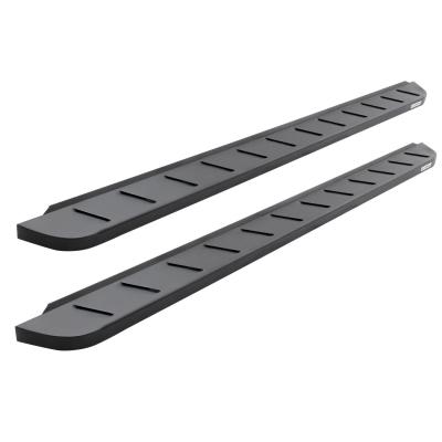 RB10 Running Boards With Mounting Brackets &amp; 2 Pairs of Drop Steps Kit Textured Black 2020-2025 Jeep Gladiator Go Rhino
