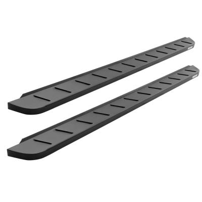 RB10 Running Boards With Mounting Brackets Textured Black For 2018-2025 Jeep Wrangler JL Go Rhino