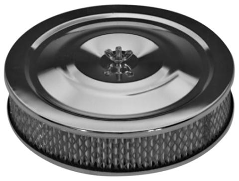 Air Cleaner Kit Chrome Full-Flo Style 9 Inch Diameter Element Included Proform