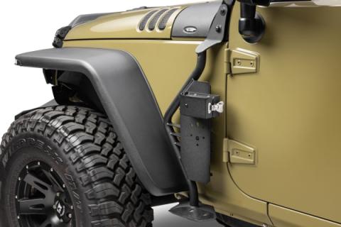 Exterior Jack Mount Textured Black For 2007-2018 Jeep Wrangler JK 2 Door Go Rhino