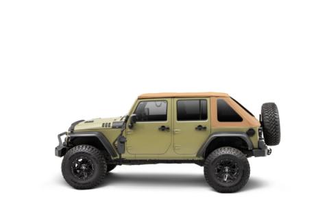 Exterior Jack Mount Textured Black For 2007-2018 Jeep Wrangler JK 2 Door Go Rhino