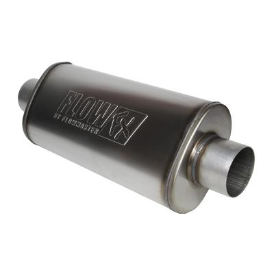 Flow Fx Muffler Flow Fx Muffler 3.50 Center In/3.50 Center Out Moderate Sound Stainless Steel Flowmaster