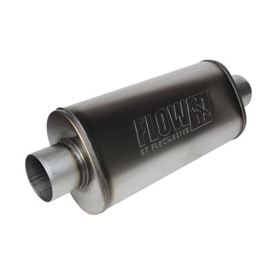 Flow Fx Muffler Flow Fx Muffler 3.50 Center In/3.50 Center Out Moderate Sound Stainless Steel Flowmaster