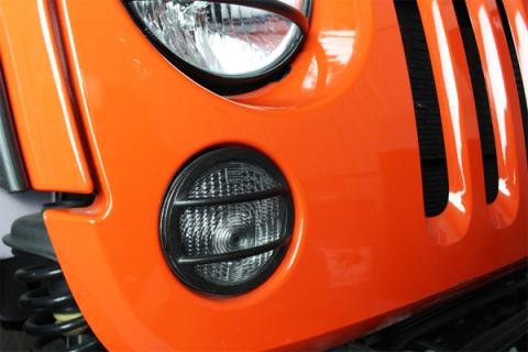 Jeep JK Front Marker Covers Pair 07-18 Wrangler JK Textured Black Kentrol