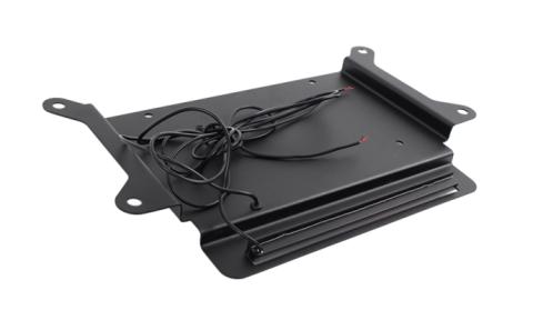 Jeep JK BackSide License Plate Mount with LED's 07-18 Wrangler JK Textured Black Kentrol