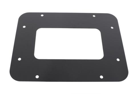 Jeep JK BackSide License Plate Mount with LED's 07-18 Wrangler JK Textured Black Kentrol
