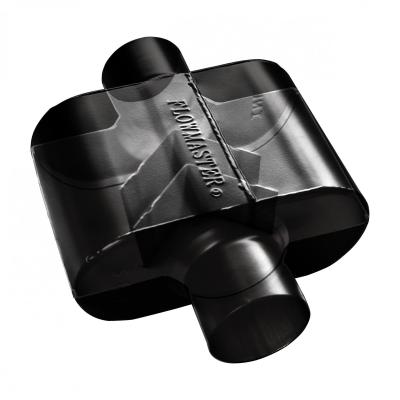 Super 10 Series Chambered Muffler Super 10 Series Stainless Steel 2.50 Center In 2.50 Center Out Aggressive Sound Flowmaster