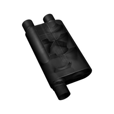 80 Series Chambered Muffler 80 Series Crossflow Stainless Steel -2.50 In Out Same Side Out-Moderate/Aggressive Sound Flowmaster