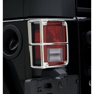 Euro Tail Light Guards Stainless Steel 07-18 Wrangler JK Smittybilt