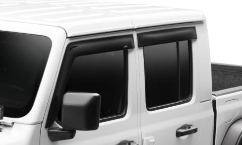 Ventvisor Deflector for 2018-2026 Jeep Wrangler and More Smoke Low Profile Outside Mount 4 Piece AVS