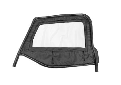 Premium Replacement Soft Top for 1997-2006 Jeep Wrangler TJ with Door Skins, Black Diamond Rampage