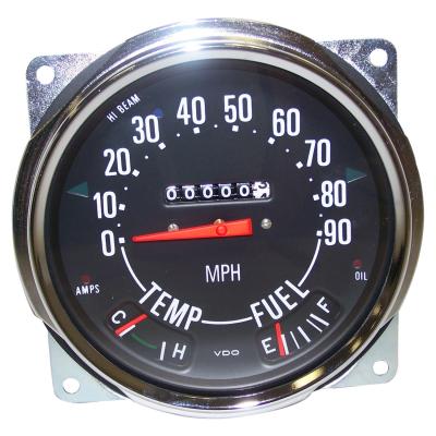 Speedometer Assembly with Modernized Electronics for 1955-1979 Jeep CJs Crown Automotive