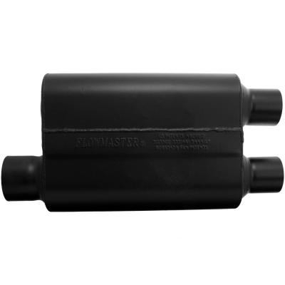 Super 44 Series Chambered Muffler Super 44 3.00 Offset In 2.50 Dual Out Aggressive Sound Flowmaster