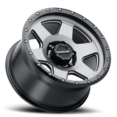 Aluminum Wheels 17x8 Boost 946G Satin Gunmetal Gray 6 Spoke 35 Offset 6 on 120 Bolt Pattern 67.1 Bore Raceline