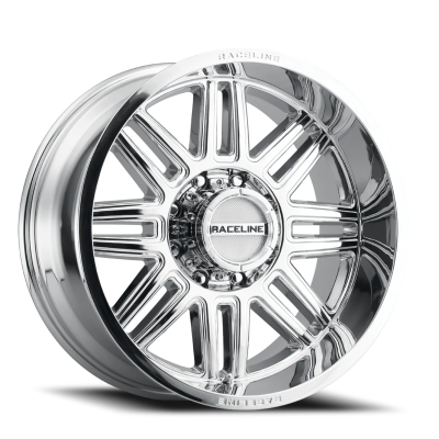 Aluminum Wheels 20x9 Split 948C Chrome 0 Offset 6 on 139.7 Bolt Pattern 106.1 Bore Raceline