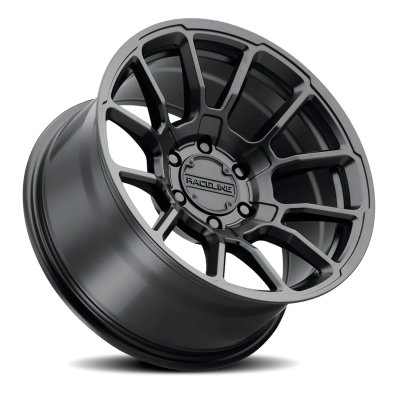 Aluminum Wheels 20x9 Gauge 950B Satin Black Multi Spoke 0 Offset 6 on 139.7 Bolt Pattern 106.1 Bore Raceline