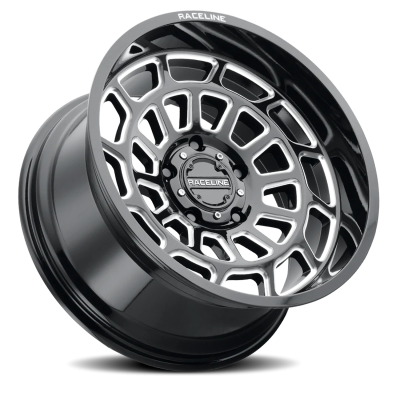 Aluminum Wheels 20x9 Warp 955M Milled Gloss Black 18 Offset 8 on 180 Bolt Pattern 124.2 Bore Raceline