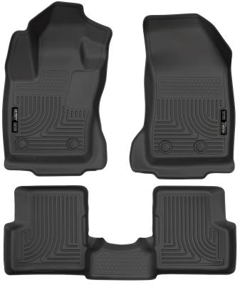 Weatherbeater Front &amp; 2nd Seat Floor Liners For 2015-2022 Jeep Renegade Husky Liners