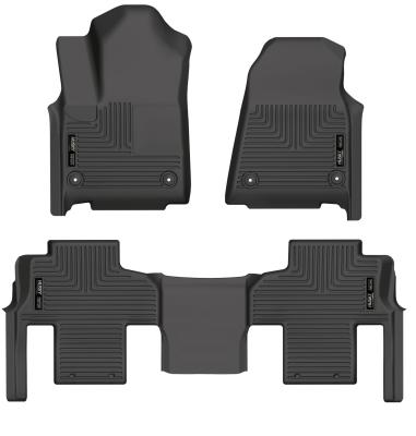 Weatherbeater Front &amp; 2nd Seat Floor Liners For 2022-2024 Jeep Grand Wagoneer 2022-2024 Jeep Wagoneer Husky Liners