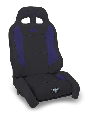 EnduroCrawl Reclining Suspension Seat Black and Purple Vinyl Driver PRP Seats
